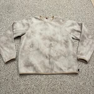 Lululemon Lab Fleece Crewneck Pullover Sweatshirt L Tie Dye Athleisure Cozy